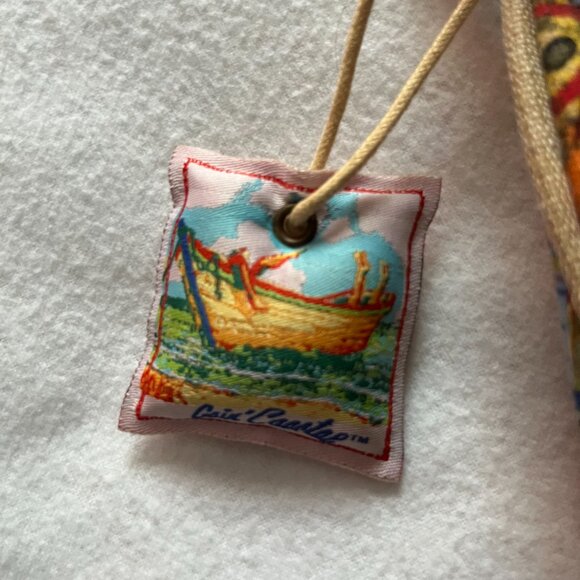 Retro “Goin’ Coastal” Postcard/Lizard/Starfish/Boat Purse/Bag - Picture 2 of 11